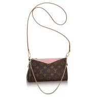 Сумка Louis Vuitton M44037 Pallas Clutch Crossbody Bag Monogram Canvas "Brown"