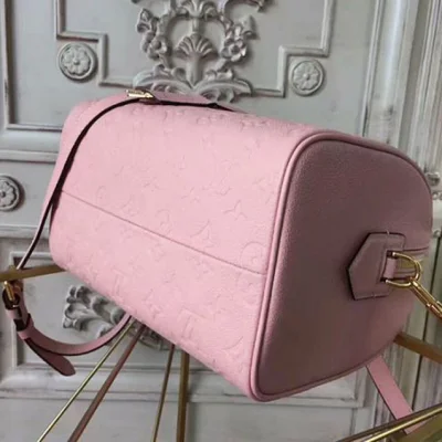 Сумка Louis Vuitton M44069 Speedy Bandouliere 25 Tote Bag Monogram Empreinte Leather "Pink" фото № 5