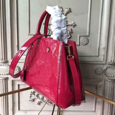 Сумка Louis Vuitton M50172 Montaigne BB Tote Bag Monogram Vernis "Pink" фото № 3