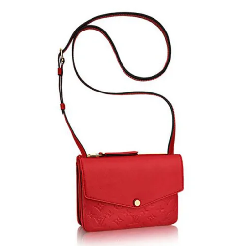Сумка Louis Vuitton M50259 Twice Crossbody Bag Monogram Empreinte Leather "Red"