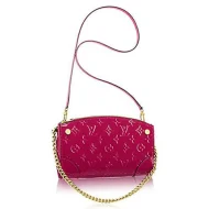Сумка Louis Vuitton M50406 Santa Monica Clutch Crossbody Bag Monogram Vernis "Pink"