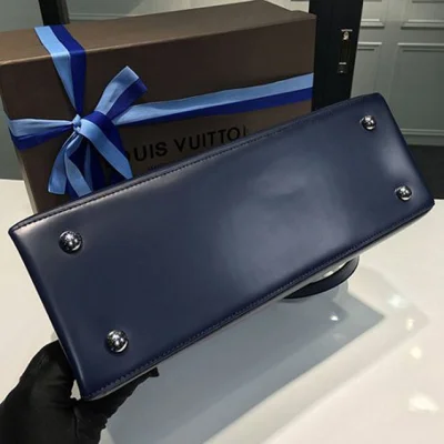 Сумка Louis Vuitton M51328 Kleber MM Tote Bag Epi Leather "Navy Blue" фото № 7