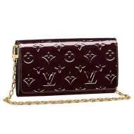 Сумка Louis Vuitton M90088 Chain Wallet Monogram Vernis "Chocolate"
