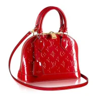 Сумка Louis Vuitton M90174 Alma BB Tote Bag Monogram Vernis "Red"
