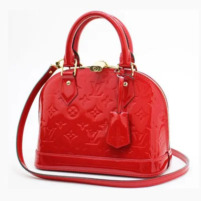 Сумка Louis Vuitton M90174 Alma BB Tote Bag Monogram Vernis "Red" фото № 2