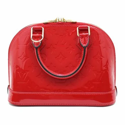 Сумка Louis Vuitton M90174 Alma BB Tote Bag Monogram Vernis "Red" фото № 3
