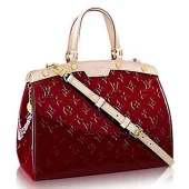 Сумка Louis Vuitton M90233 Brea MM Tote Bag Monogram Vernis "Red"
