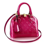 Сумка Louis Vuitton M91771 Alma BB Tote Bag Monogram Vernis "Pink"