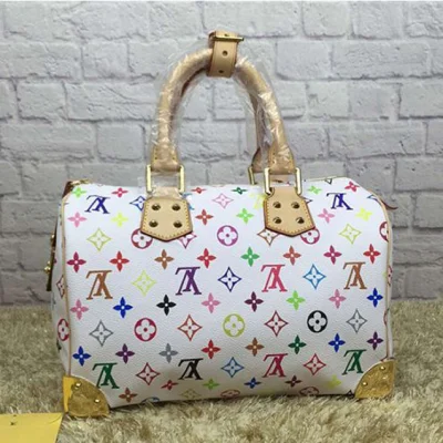 Сумка Louis Vuitton M92643 Speedy 30 Tote Bag Monogram Multicolore Canvas "White" фото № 4 Сумка Louis Vuitton M92643 Speedy 30 Tote Bag Monogram Multicolore Canvas "White" фото № 4