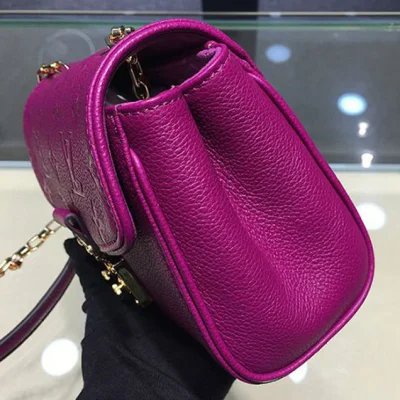 Сумка Louis Vuitton M94555 Saint-Germain BB Crossbody Bag Monogram Empreinte Leather "Purple" фото № 6