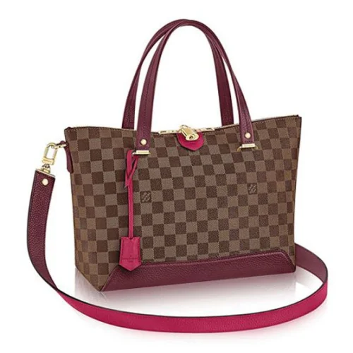 Сумка Louis Vuitton N41015 Hyde Park Shoulder Bag Damier Ebene Canvas "Brown"