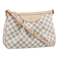 Сумка Louis Vuitton N41113 Siracusa PM Crossbody Bag Damier Azur Canvas "White"