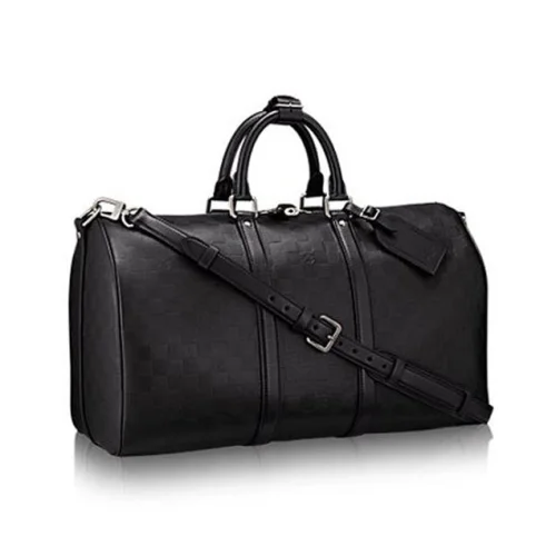 Сумка Louis Vuitton N41145 Keepall Bandouliere 45 Duffel Bag Damier Infini Leather "Black"