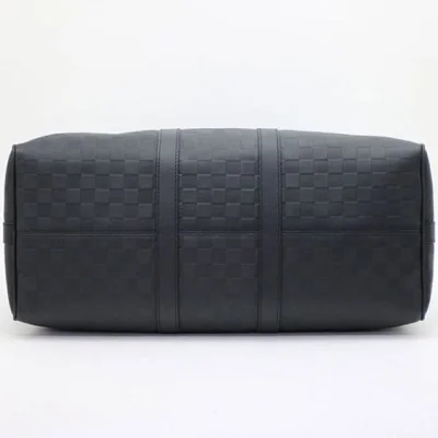 Сумка Louis Vuitton N41145 Keepall Bandouliere 45 Duffel Bag Damier Infini Leather "Black" фото № 5