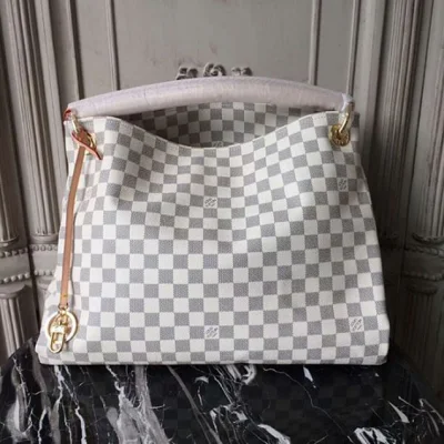 Сумка Louis Vuitton N41174 Artsy MM Hobo Bag Damier Azur Canvas "White" фото № 2