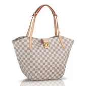 Сумка Louis Vuitton N41208 Salina PM Shoulder Bag Damier Azur Canvas "White"