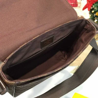 Сумка Louis Vuitton N41213 District PM Messenger Bag Damier Ebene Canvas "Brown" фото № 10