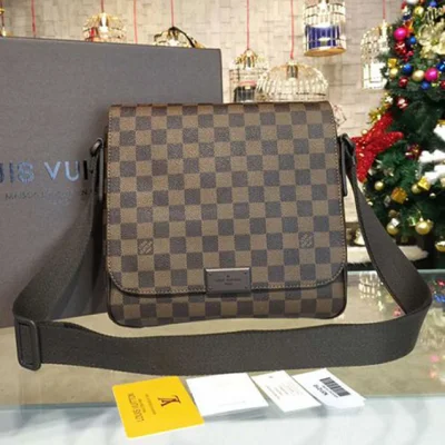 Сумка Louis Vuitton N41213 District PM Messenger Bag Damier Ebene Canvas "Brown" фото № 2