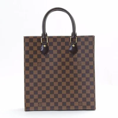 Сумка Louis Vuitton N41226 Sac Plat PM Tote Bag Damier Ebene Canvas "Brown" фото № 3