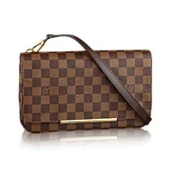 Сумка Louis Vuitton N41257 Hoxton PM Crossbody Bag Damier Ebene Canvas "Brown"