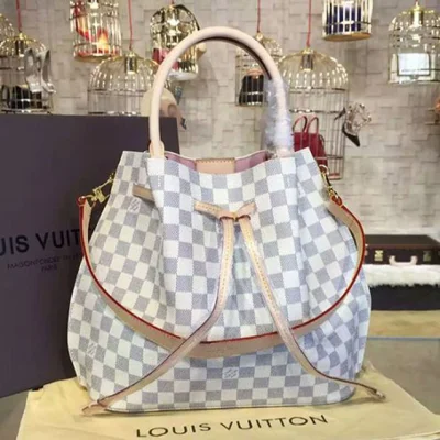 Сумка Louis Vuitton N41579 Girolata Tote Bag Damier Azur Canvas "White" фото № 2