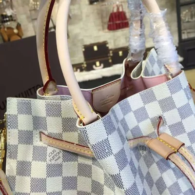 Сумка Louis Vuitton N41579 Girolata Tote Bag Damier Azur Canvas "White" фото № 6