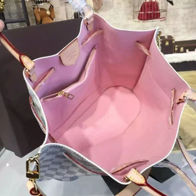 Сумка Louis Vuitton N41579 Girolata Tote Bag Damier Azur Canvas "White" фото № 8