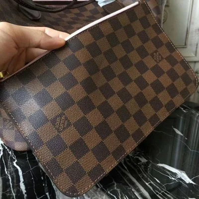 Сумка Louis Vuitton N41603 Neverfull MM Shoulder Bag Damier Ebene Canvas "Brown" фото № 6