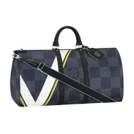 Сумка Louis Vuitton N44009 Keepall 55 Bandouliere Duffel Bag Damier Cobalt Canvas "Navy Blue"