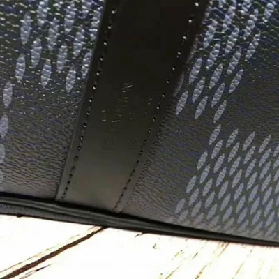 Сумка Louis Vuitton N44009 Keepall 55 Bandouliere Duffel Bag Damier Cobalt Canvas "Navy Blue" фото № 8