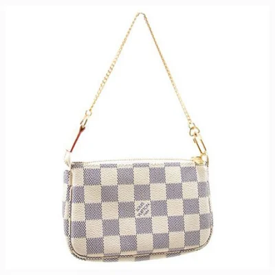 Сумка Louis Vuitton N58010 Mini Pochette Accessoires Damier Azur Canvas "White" фото № 2