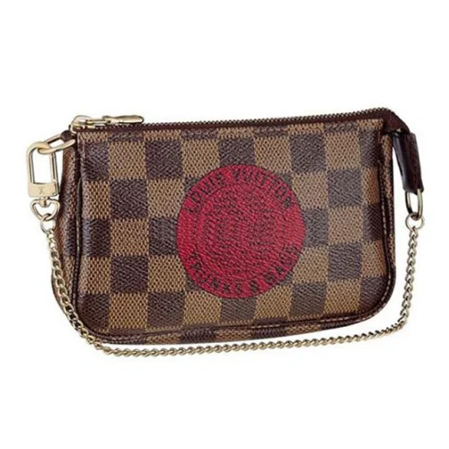 Сумка Louis Vuitton N58011 Mini Pochette Accessoires Trunks Bag Damier Ebene Canvas "Brown"