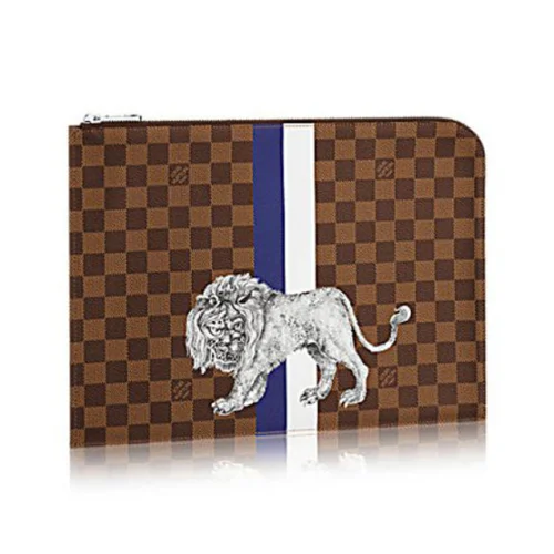 Louis Vuitton N63345 Pochette Jour GM Damier Ebene Canvas "Brown"