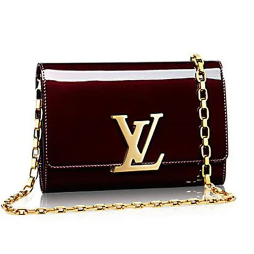 Сумка Louis Vuitton M94425 Chain Louise GM Monogram Vernis "Chocolate"