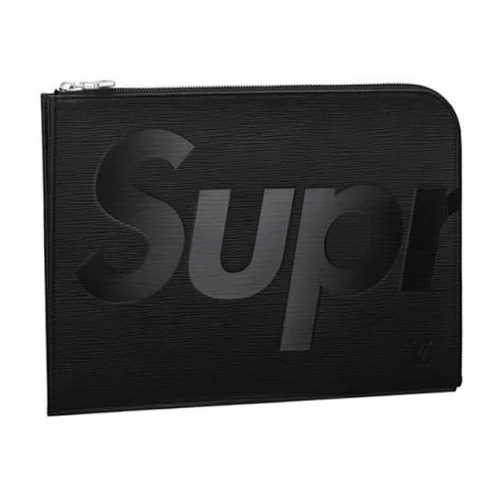 Клатч Louis Vuitton x Supreme Pochette Jour GM M67754 Epi Leather "Black"