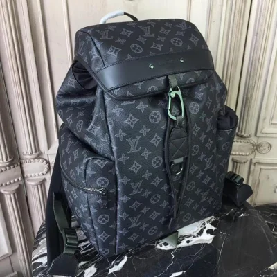 Рюкзак Louis Vuitton Monogram Eclipse Canvas Discovery Backpack M43694 "Black" фото № 3