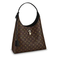 Сумка Louis Vuitton Monogram Canvas Flower Hobo M43545 "Brown"