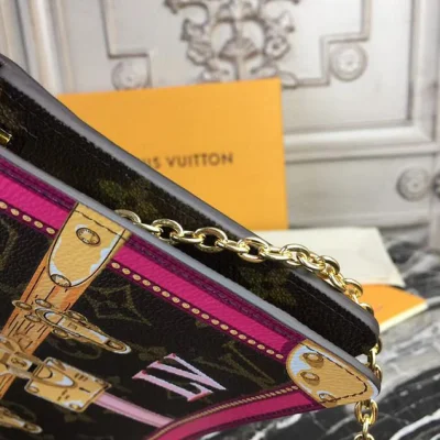 Сумка Louis Vuitton Monogram Canvas Pochette Weekend M62456 "Brown" фото № 7