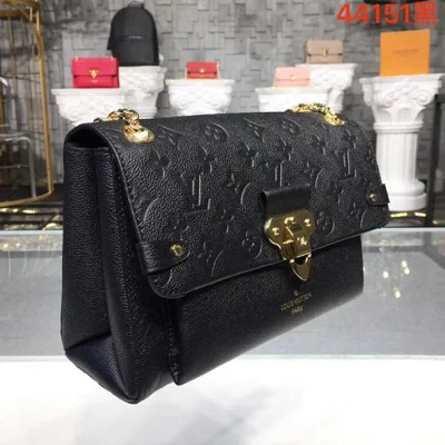 Сумка Louis Vuitton M44150 Vavin MM Monogram Empreinte Leather "Black" фото № 3