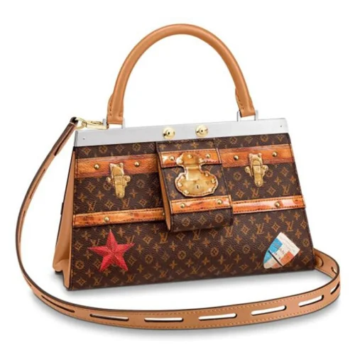 Сумка Louis Vuitton M43946 Crown Frame Monogram Canvas "Brown"
