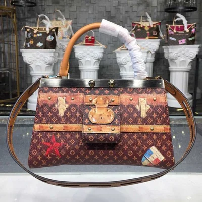 Сумка Louis Vuitton M43946 Crown Frame Monogram Canvas "Brown" фото № 2