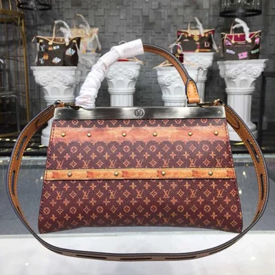 Сумка Louis Vuitton M43946 Crown Frame Monogram Canvas "Brown" фото № 4