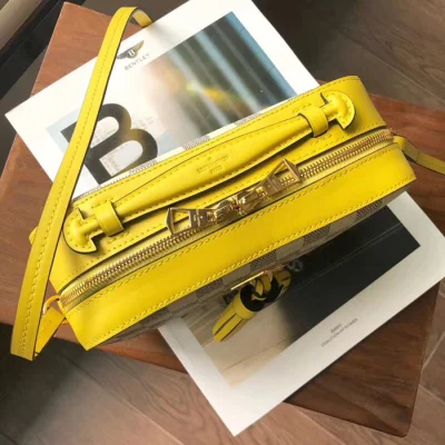 Сумка Louis Vuitton Saintonge N40154 Damier Azur Canvas Pineapple Yellow "White" фото № 5