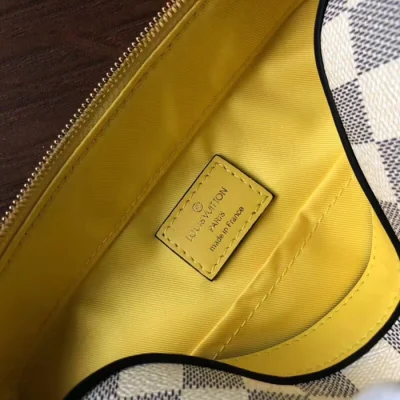 Сумка Louis Vuitton Saintonge N40154 Damier Azur Canvas Pineapple Yellow "White" фото № 10