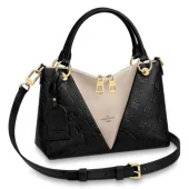 Сумка Louis Vuitton V Tote BB M44418 Monogram Empreinte Leather "Black"