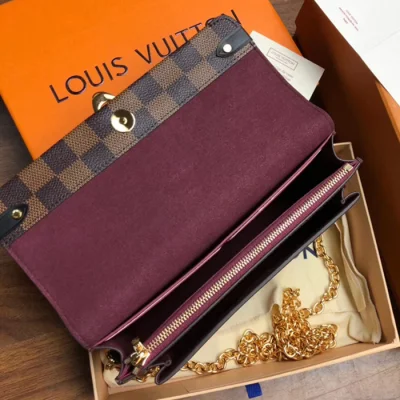 Сумка Louis Vuitton Vavin Chain Wallet N60222 Damier Ebene Canvas Bordeaux Red "Brown" фото № 9 Сумка Louis Vuitton Vavin Chain Wallet N60222 Damier Ebene Canvas Bordeaux Red "Brown" фото № 9