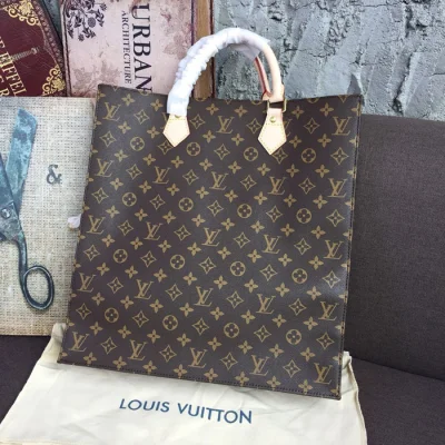 Сумка Louis Vuitton Sac Plat Tote Bag M51140 Monogram Canvas "Brown" фото № 4 Сумка Louis Vuitton Sac Plat Tote Bag M51140 Monogram Canvas "Brown" фото № 4