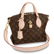 Сумка Louis Vuitton Flower Zipped Tote BB M44359 Monogram Canvas Beige "Brown"