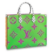 Сумка Louis Vuitton Onthego Tote Bag M44570 Monogram Coated Canvas Pink "Green"