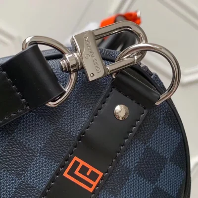 Сумка Louis Vuitton Keepall Bandouliere 45 N40166 Damier Cobalt Canvas "Navy Blue" фото № 7
